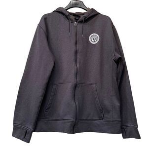 BURTON Zip Front Logo Hoodie Jacket L